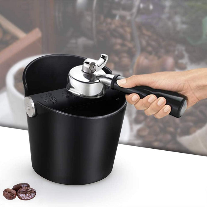 Abklopfbehälter für Siebträger Espresso Abklopfbehälter Kaffeesatz Abschlagbox Knock Box Stossdämpfe