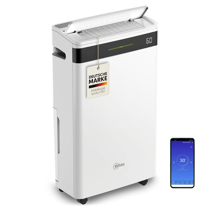 alfda AEF2000W Luftentfeuchter 20 L/Tag mit App-Steuerung 20 Liter/Tag + APP-Steuerung, 20 Liter/Tag