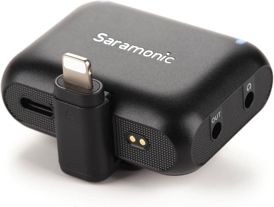 Saramonic Blink 500+ B2 Kabelloses Mikrofonsystem für 2 Personen mit Gerätehalterung, Empfänger, 3,5