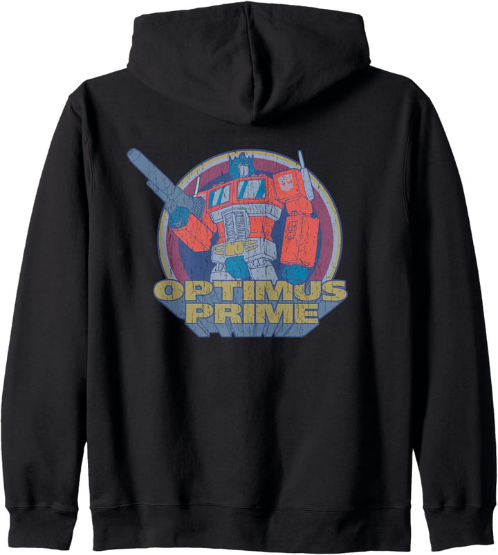 Transformers Optimus Prime Emblem, Vintage-Stil Kapuzenjacke