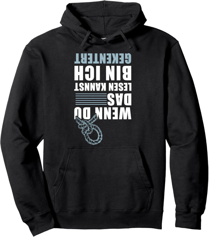 Segeln Segler Katamaran Spruch Kapitän Segelboot Gekentert Pullover Hoodie