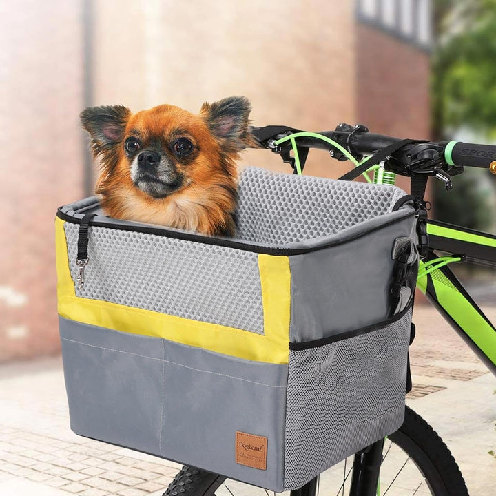 Pet Carrier Fahrradkorb - Wasserdichter Atmungsaktiver Hundetrage - Multi-Pocket Welpenkorb für Pend