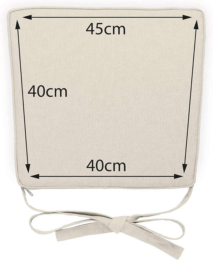 sunnypillow 4er Set Stuhlkissen 40 x 45 x 5cm | Polsterauflage Auflage für Stühle/Rattanstühle | Stu