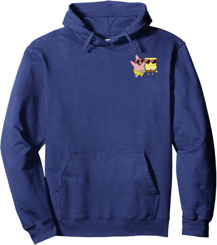 SpongeBob Schwammkopf Patrick Star Herz Brille Linke Brust Pullover Hoodie