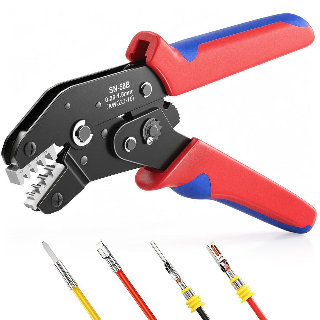 Crimpzange, 0.25–1.5 mm² (AWG23–16) Crimpzangen mit Ratsche