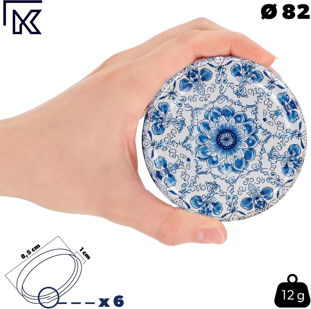 KADAX Einmachgläser 500ml TO82, Sturzgläser Mason Jar mit Schraubdeckel, Luftdichte Twist-off Gläser