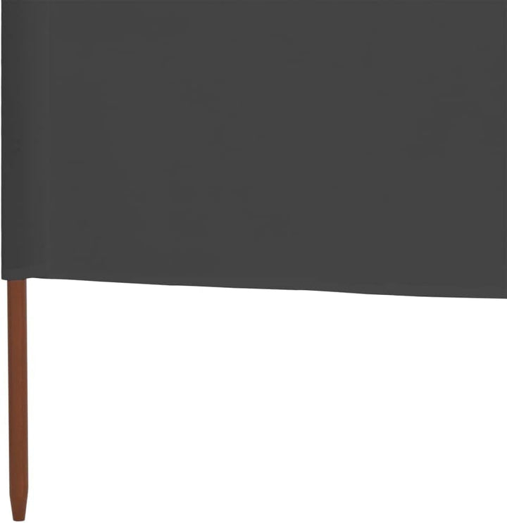 Gecheer Faltbarer Windschutz 800 x 80 cm Grau | füt Strand, Camping und Garten, Vliesstoff und Holzp