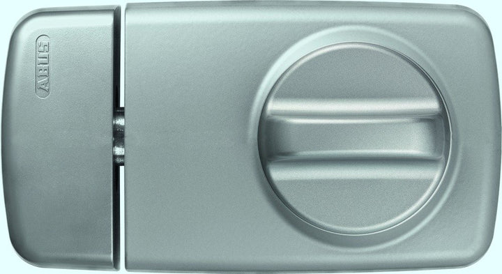 ABUS Tür-Zusatzschloss 7010, mit Drehknauf, silber, 53293 Kunststoff ohne Alarm Silber, Kunststoff o