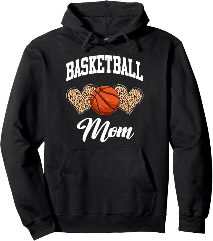 Basketball Leopard Herz Basketball Mom Mama Pullover Hoodie