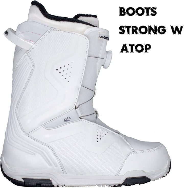 Airtracks Damen Snowboard-Set Drom Rocker + Bindung Master W Fastec + Boots + Sb Bag 140 145 150 155