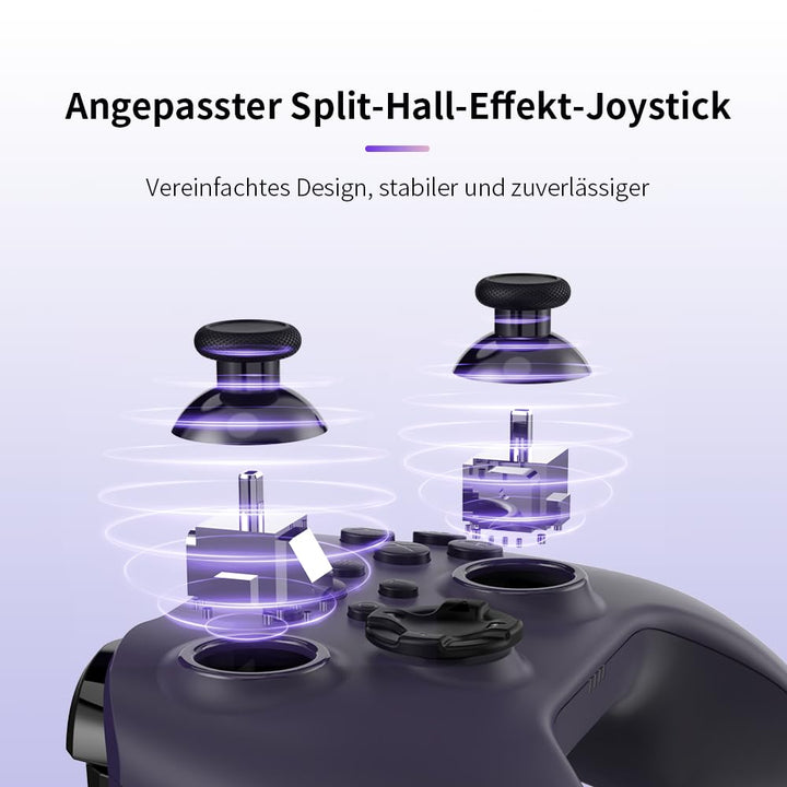 ShanWan PC-Controller, kompatibel mit Switch 1, Switch 2, Android, iPhone, Steam, Bluetooth-Controll