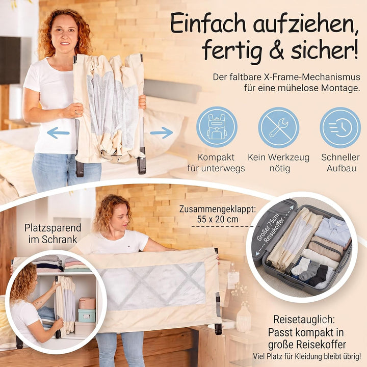 Rausfallschutz Bett Faltbar, 45x90, 45x90