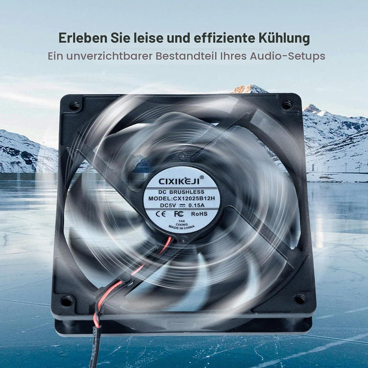 Fosi Audio Kühlventilator, hochleistungsfähiger Lüfter für Fosi Audio HiFi Stereo Verstärker V3 MONO