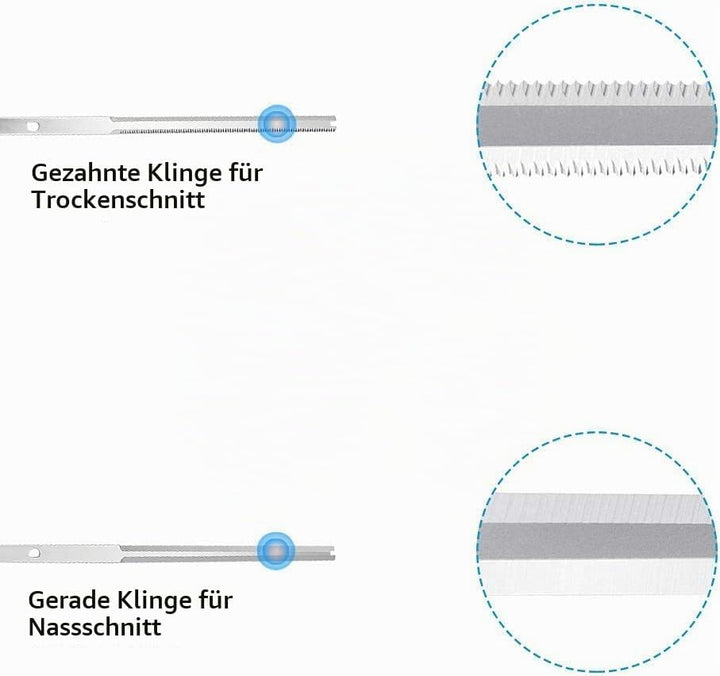 Mi hogar Edelstahl Schneidmesser Set, 19 Zoll Clean Cut Bowl Blätter Trimmer Ersatzklingen, 4-teilig