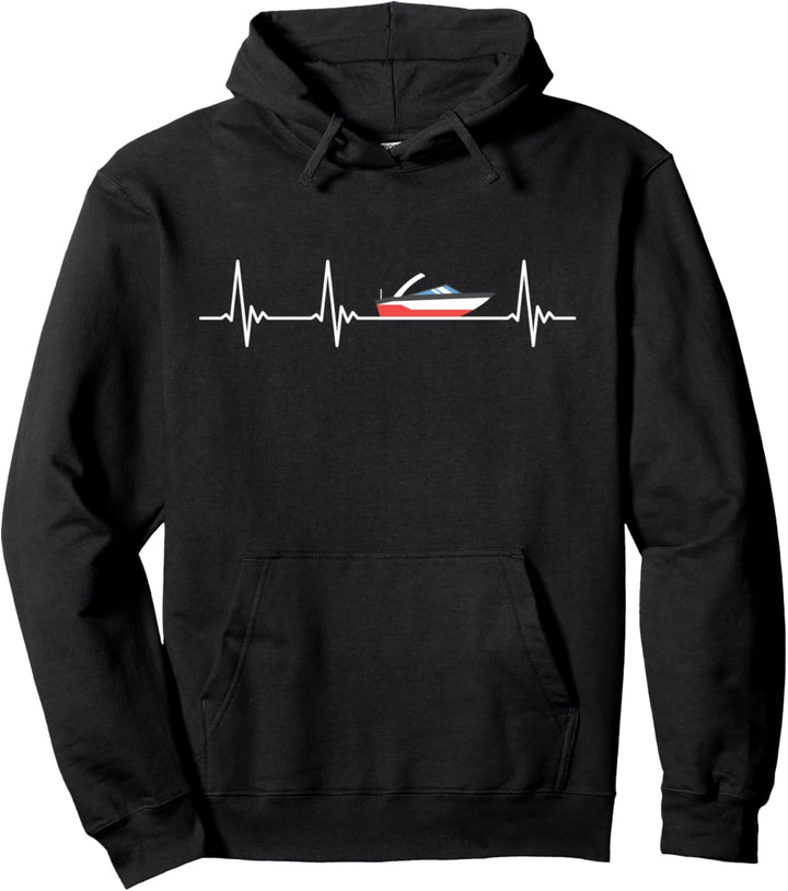 Boot Captain Yacht Motorboot Bootscaptain Schiff Herzschlag Pullover Hoodie