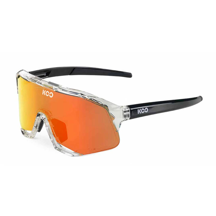 KOO Demos Sunglasses I Performance Eyewear for Road, MTB Cyclists &amp; Cyclocross Sports Kristall Rot,