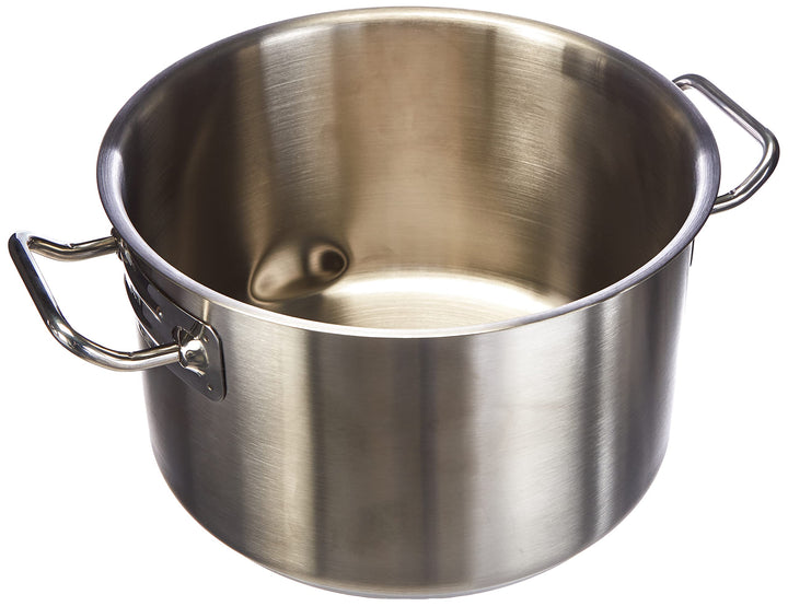 Agnelli Casserole haute en acier inoxydable 18/10 pour feux à induction 24 cm, 24 cm
