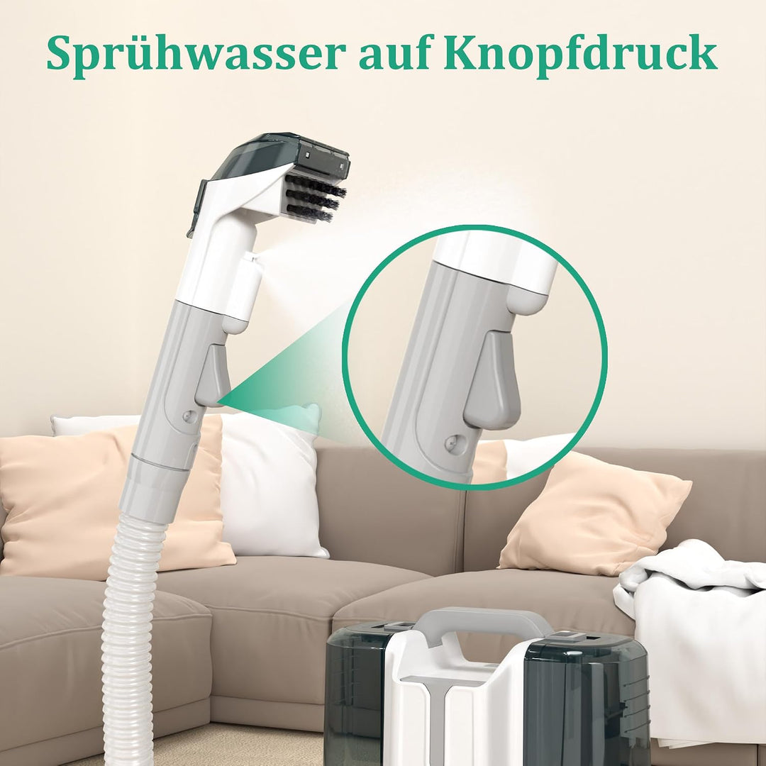Waschsauger Polsterreiniger Gerät,Teppichreiniger,Geeignet für Sofas,Teppiche,Polstermöbel,Treppen,A