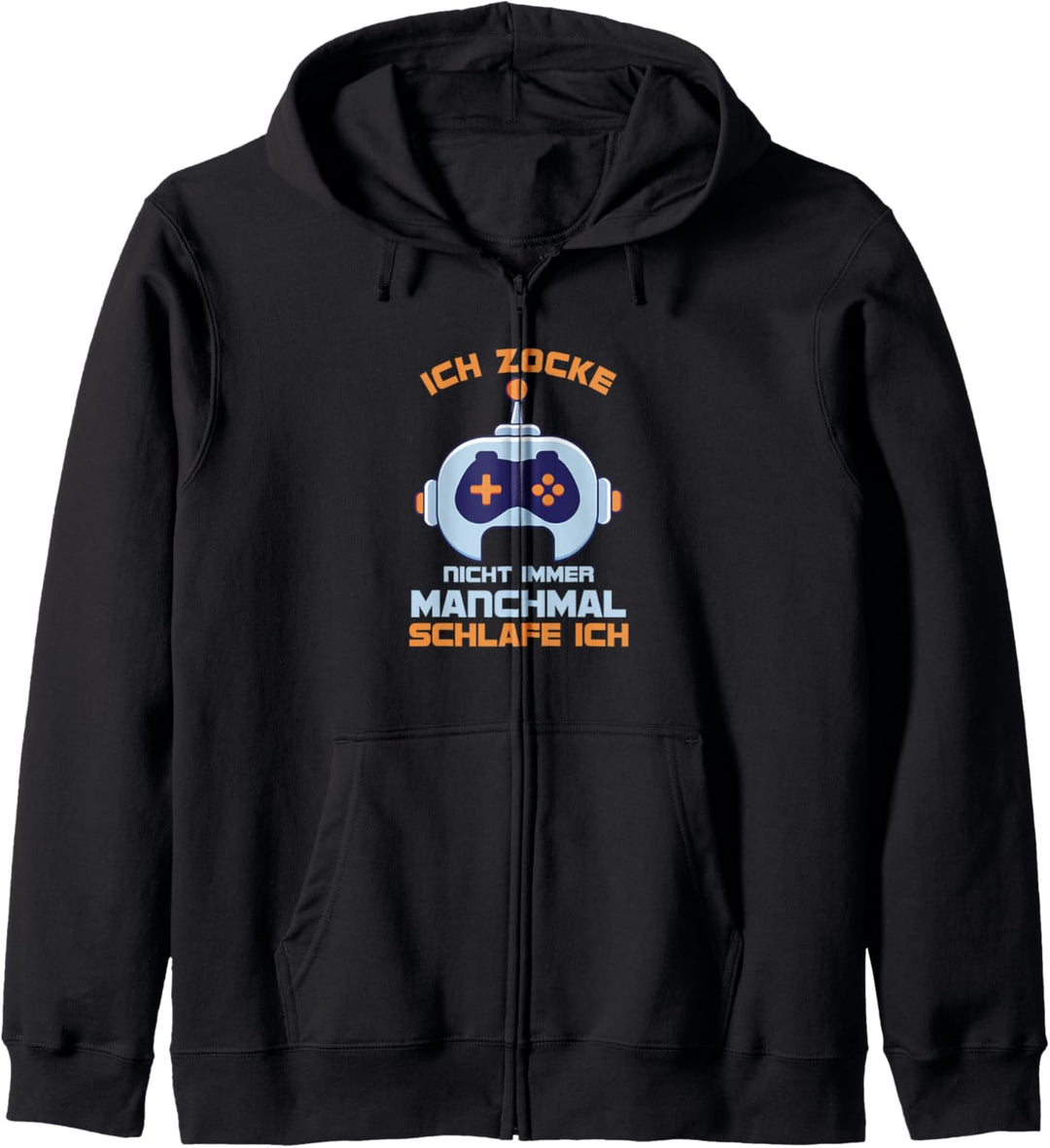 Zocken Schlafen Gamer Zocker Computerfan Konsole Geschenk Kapuzenjacke