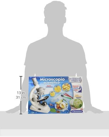 Clementoni 13966 Scienza e Gioco Wissenschaftliches Mikroskop, Mehrfarbig Single, Single