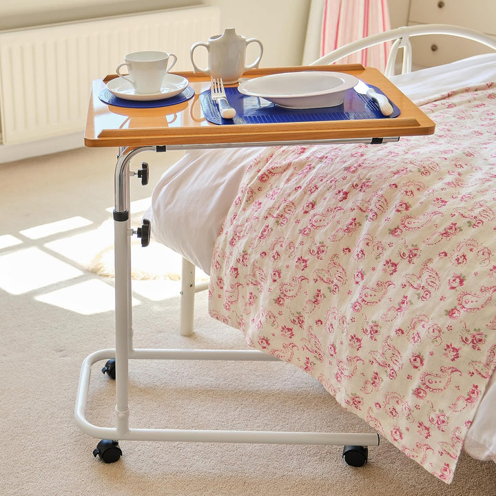 NRS Healthcare Bett- und Stuhltisch mit Rollen Einzeln, Einzeln
