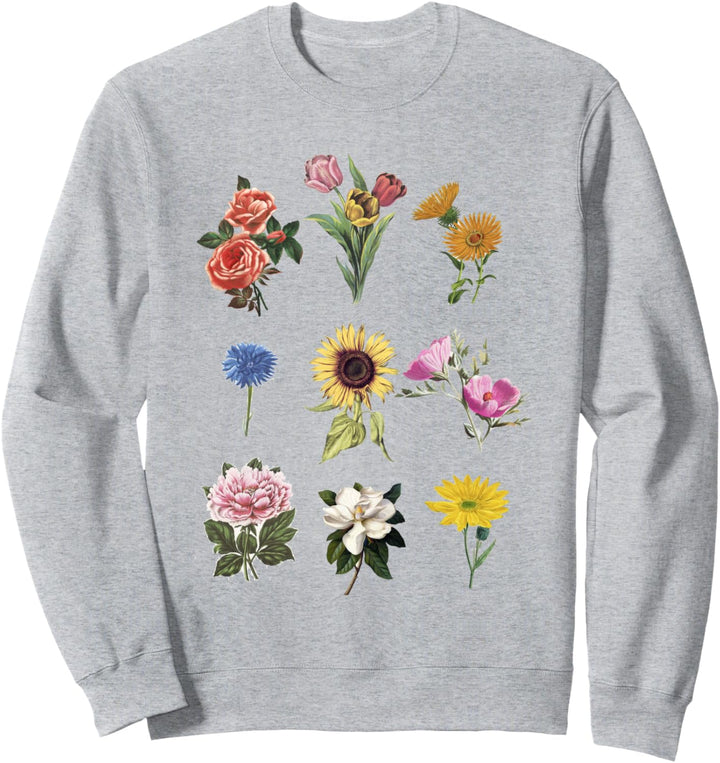 Trendy Flower Chart Sweatshirt