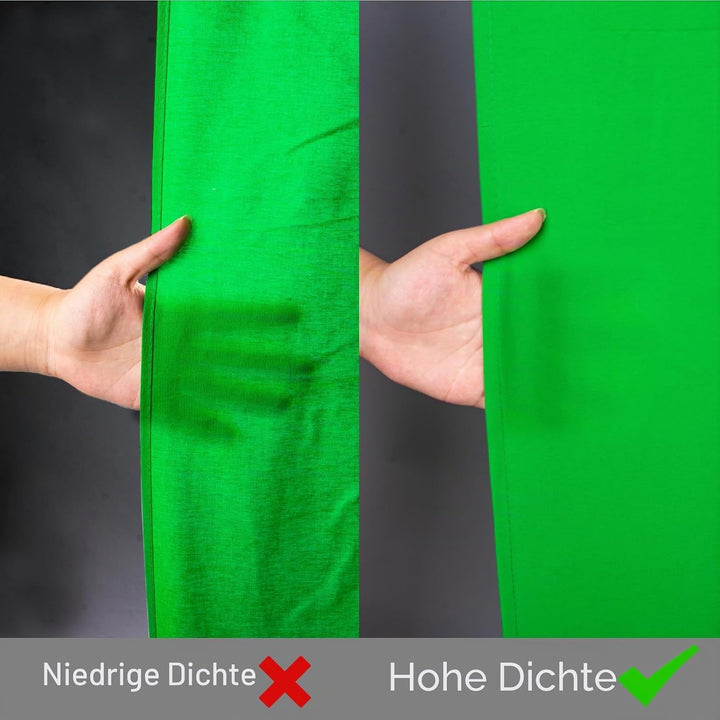 EMART Grünbild-Hintergrund, 2,4 x 3 m, hochdichtes Polyestergewebe, Fotografie-Greenscreen-Hintergru