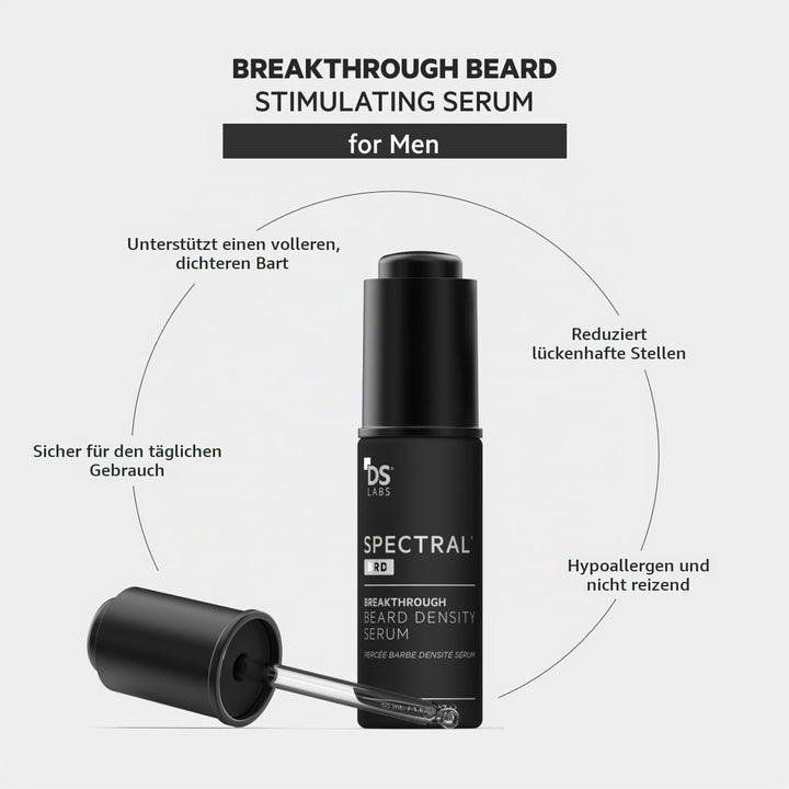 DS Laboratories Spectral.BRD Herren Bartstimulationsserum mit 5% Nanoxidil, Biotin, Pyrocton-Olamin