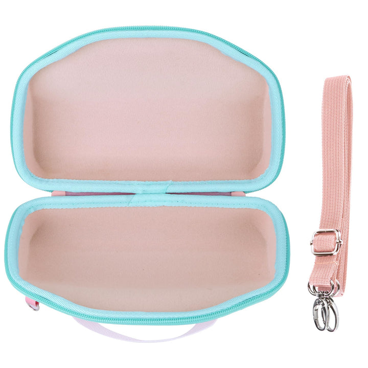 Lebakort Hart Schutz Hülle Etui Tasche für JBL Charge 6 Tragbarer Lautsprecher (Rosa+Mintgrün), Rosa