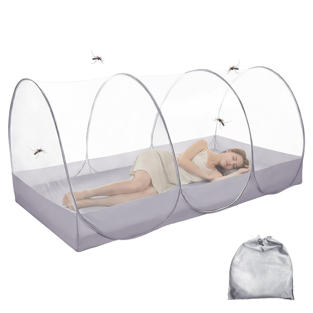 Pop-up Moskitonetz, 190 x 90 x 90cm Ultraleichtes Faltbares Moskitonetz für Outdoor Indoor, Gross Tr