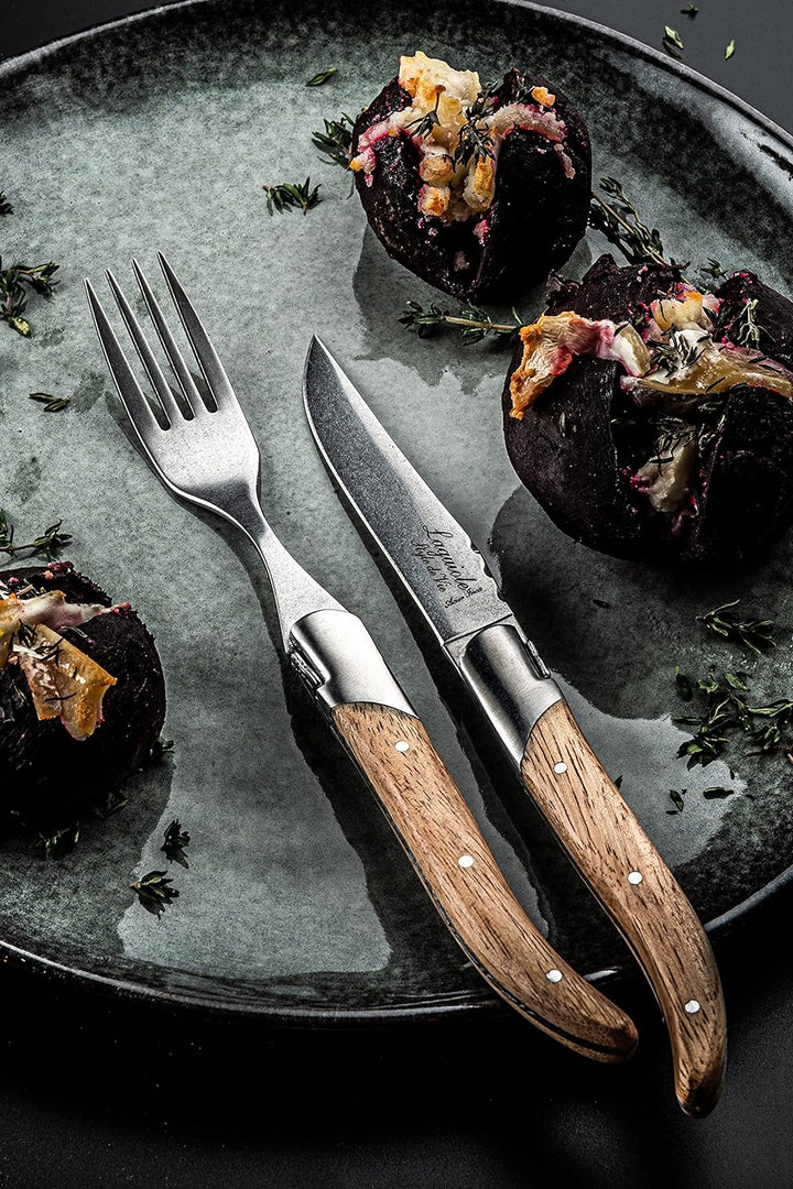 Laguiole Style de Vie Steakmesser Luxury Line, 6-teilig, Eichenholz