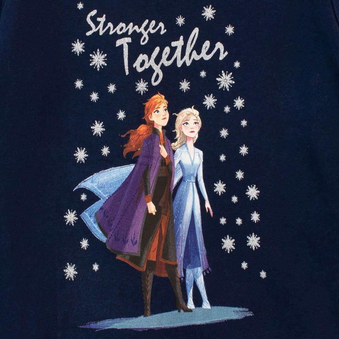 Disney Mädchen Frozen Sweatshirt 128 Blau, 128 Blau