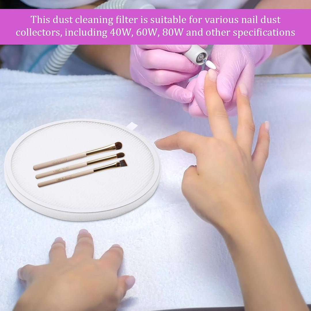 4stk Ersatzfilter für Nagelstaubsammler, Wiederverwendbar Nagelstaubsammlerfilter Kein Verschütten N
