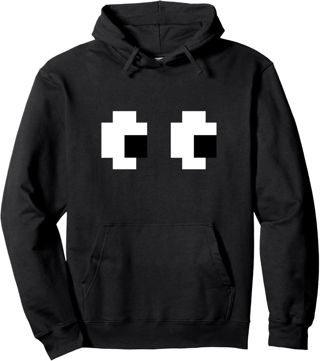 Awesome Nerdy Pixel Eyes Pullover Hoodie