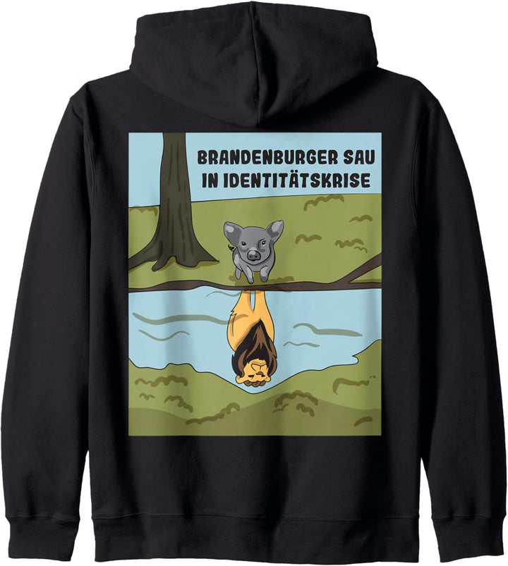 Wildschwein fühlt sich als Löwe / Löwin Kapuzenjacke