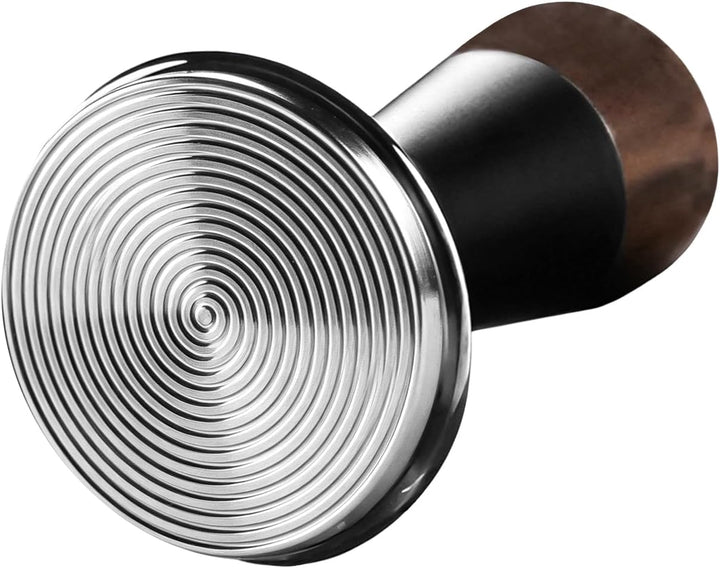 Espresso Tamper Walnussholz Selbstnivellierend 53mm