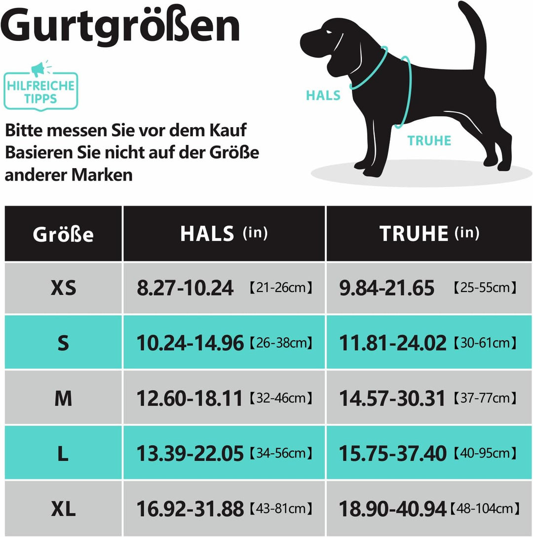 PoyPet Keine Pull Hundegeschirr Front Reflektierende Pet Weste für Hunde mit Einfache Kontrolle Grif