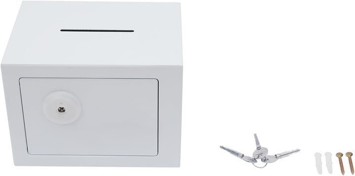 Tresor Safe mit Einwurfschlitz – Spartresor aus Stahl (4,6L) – Münzbetrieben, Mechanisches Schlüssel