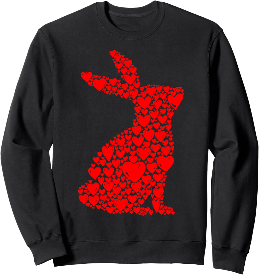 Hasen Liebe Hase Kaninchen Valentinstag Sweatshirt