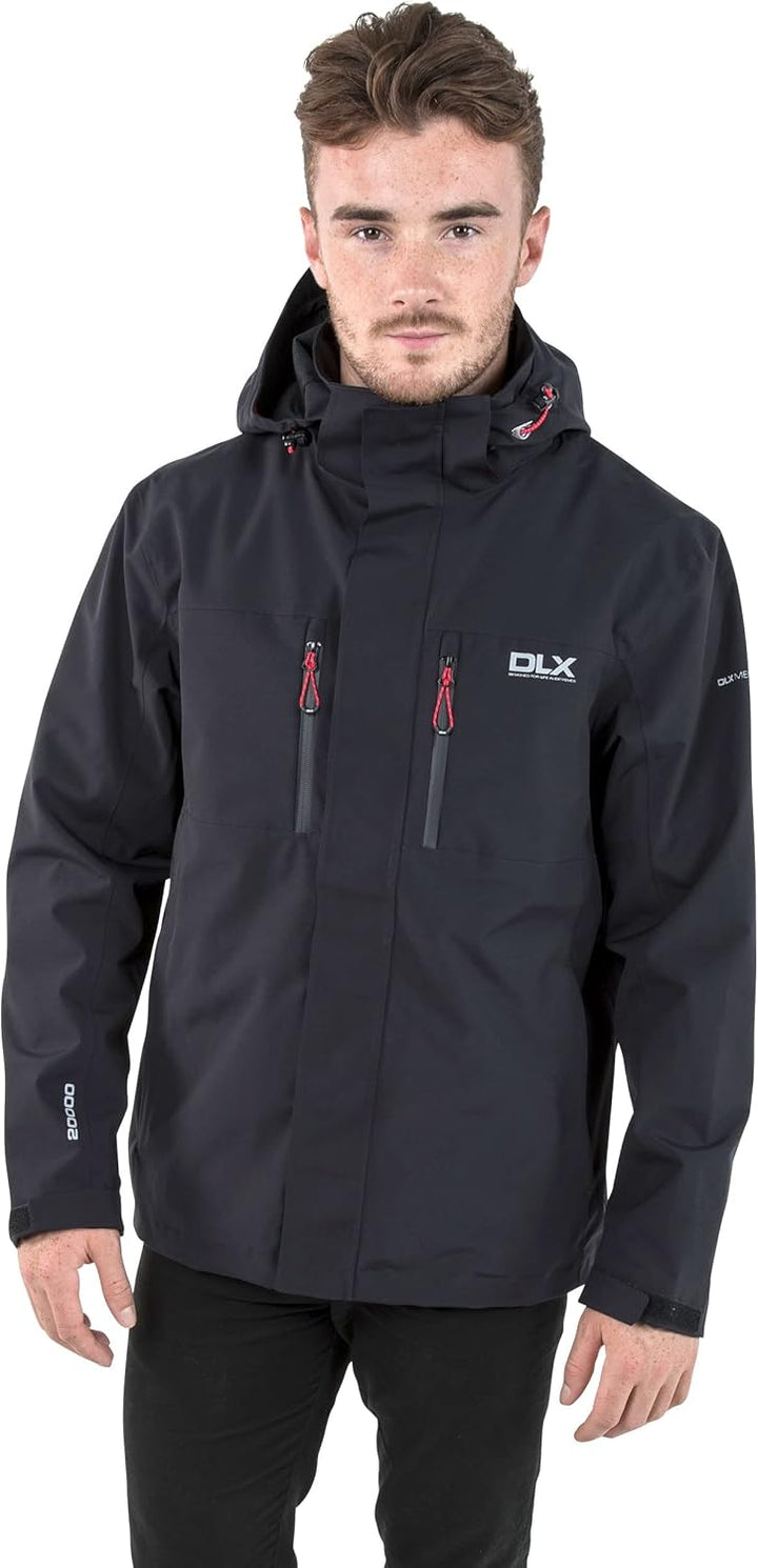 Trespass Herren Oswalt Jacke XXS Schwarz, XXS Schwarz