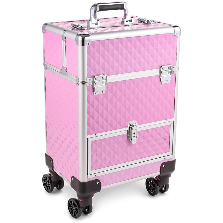 SEVICO Kosmetikkoffer Schminkkoffer Beauty Make-up Case Multikoffer professioneller Make-up Rollkoff