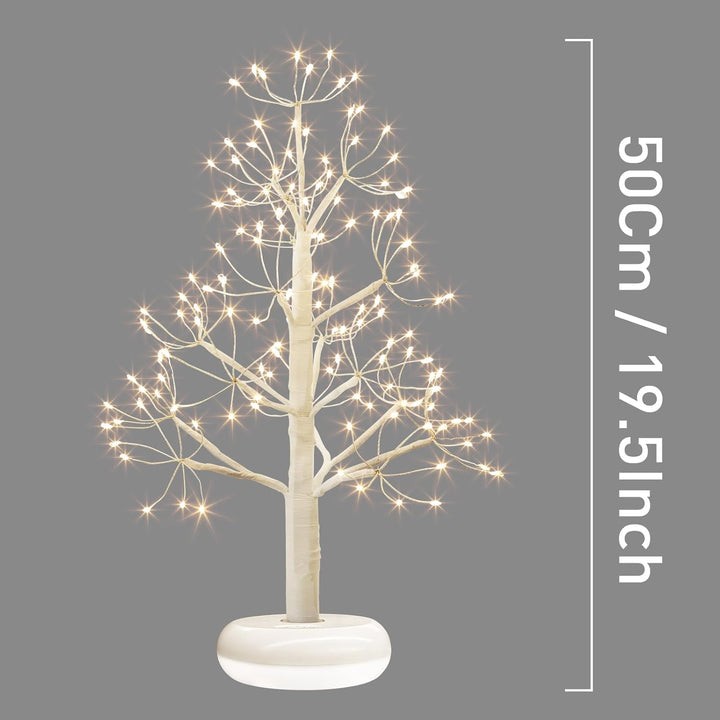 2er Pack Weihnachtsbaum mit Leuchtendem Sockel Wiederaufladbar Weihnachtsdeko mit Dimmfunktion Licht