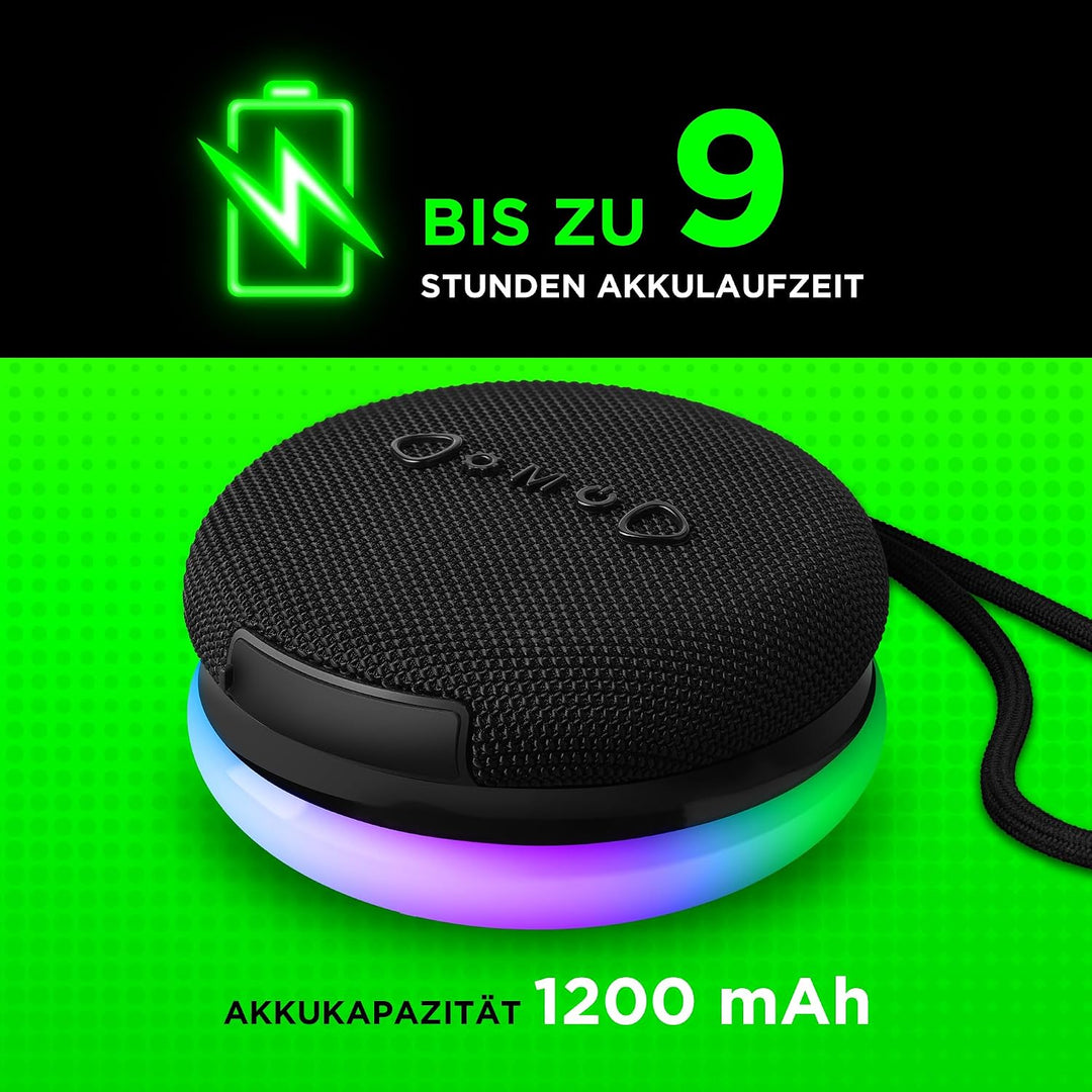 Defender Enjoy 40 Bluetooth Lautsprecher – Tragbarer Speaker mit Magnet, IPX4, RGB LED, Bluetooth 5.