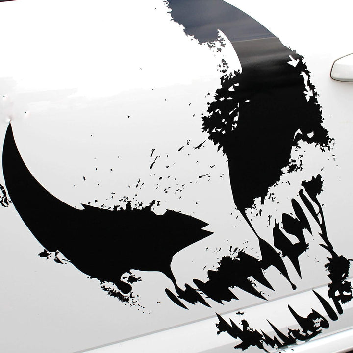 Finest Folia Skull Alien Monster Aufkleber Sticker Auto Boot Motorrad Caravan Dekor KX040 (Gold Meta