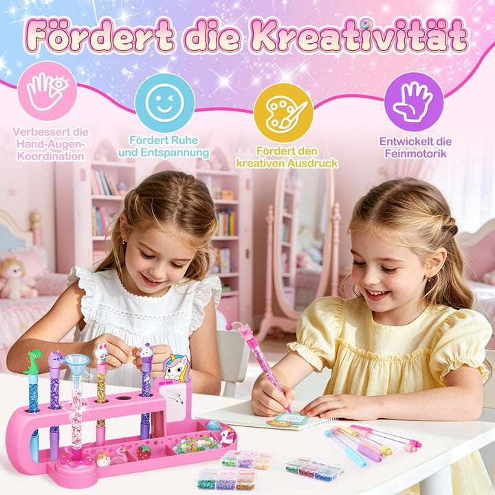 Yellcetoy Stifte Basteln mit 70+ Zubehör, Stifte Selber Machen Set Kinder