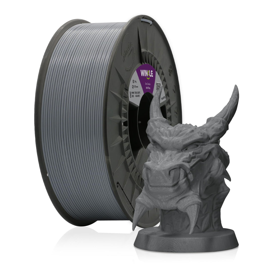 Winkle Filament Pla 870 | Pla 1,75 mm | 3D-Druck | Pla 870 | 3D-Druck Filament | Ingeo 870 | Aschgra