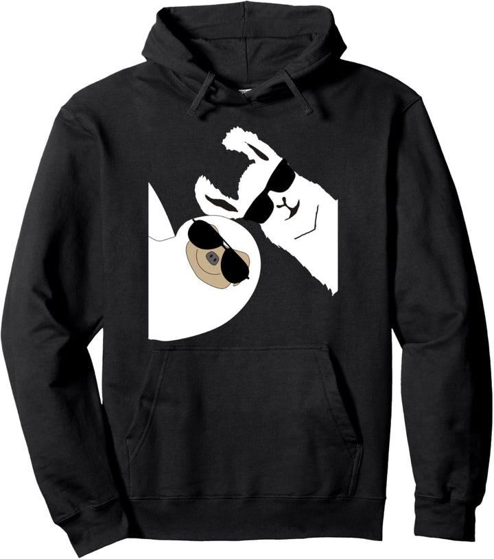 Lustiges Lama Alpaka Faultier Sloth Fun Pullover Hoodie