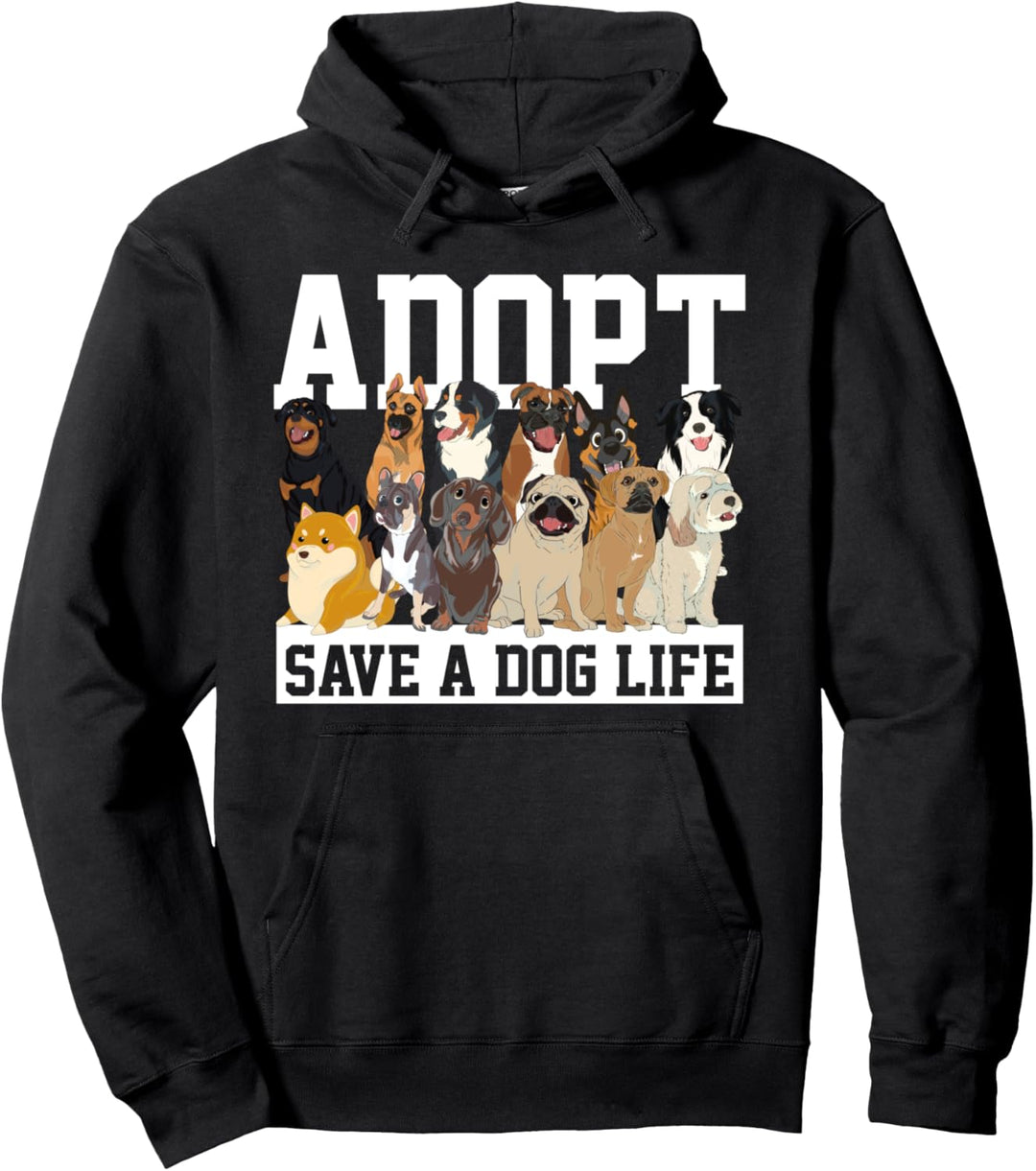 Hundefreund Tierheim Adoption Hundebesitzer Hunde Pullover Hoodie