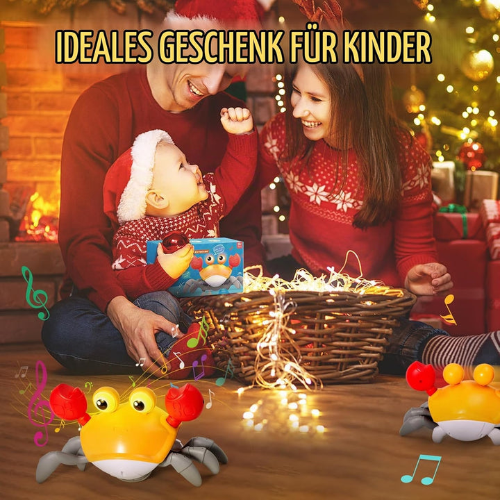 Sensorische Krabbe, Interaktive Musikkrabbe, die automatisch Hindernissen ausweicht, elektronische M