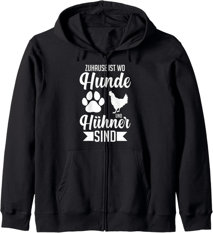 Hunde &amp; Hühner Mädchen Mädchen Kapuzenjacke